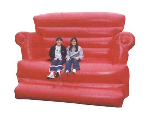 Large Red Design Advertising Inflatable Sofa Furniture , Inflatable Couch