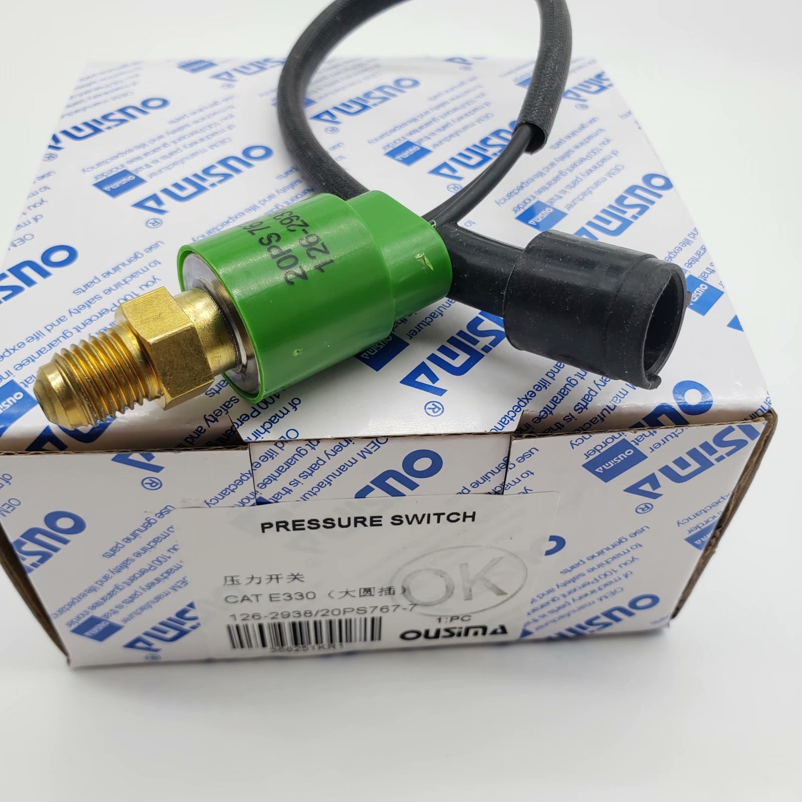 OUSIMA 126-2938 20PS767-7 Pressure Switch With Big Circle Plug For e330 Excavator