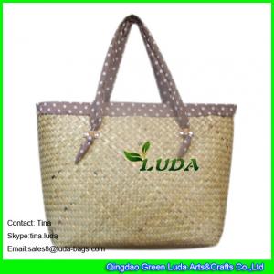 China LUDA natural straw personalized bags seagrass straw handbags for sale wholesale