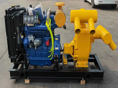 ISO Diesel Water Pump Set Diesel Motor Pump For Floodwater Prevention