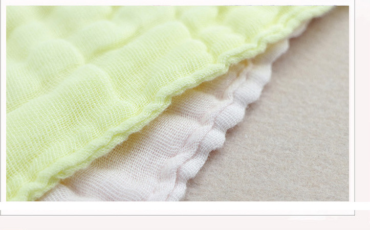 Natural 40S Combed Cotton Crepe Gauze Fabric Two Layer Dribble Towel