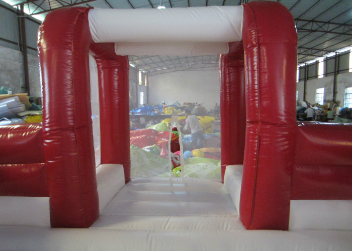 72 Square Meters Inflatable Soccer Game , UV Resistance Inflatable Football Field