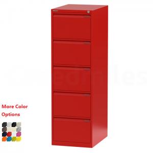 China Red Lockable Metal Filing Cabinet Four Drawer Lateral File Cabinets For Office Use  wholesale