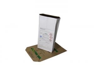 China Heat Seal / Self Adhesive Industrial Paper Bags 7 Printing Colors Multiwall Sacks wholesale