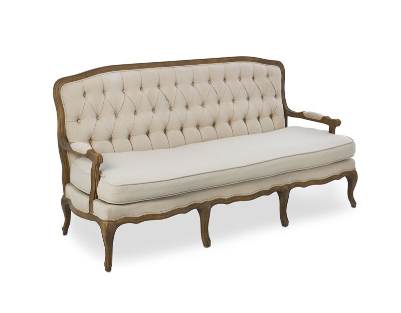 Dubai Antique Solid Wood Frame linen fabric Sofa and party rent Furniture Living Room Sofa sell