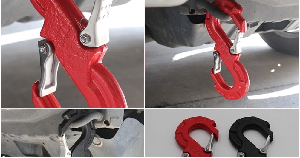 Offroad Rescue Tow Hook S-Shaped Winch Quick Locking Hook for Harsh Environments