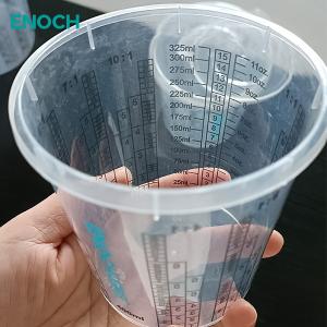 China 1400ml 2300 Ml Large Plastic Paint Mixing Cups Auto Paint Measuring Cups With Lid wholesale