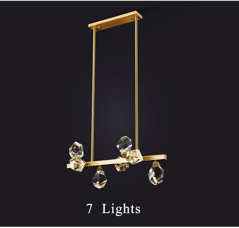 Modern Circle Rectangle Chandelier Lighting Living Dining Room Diamond Crystal Hanging Lamp(WH-CY-185)
