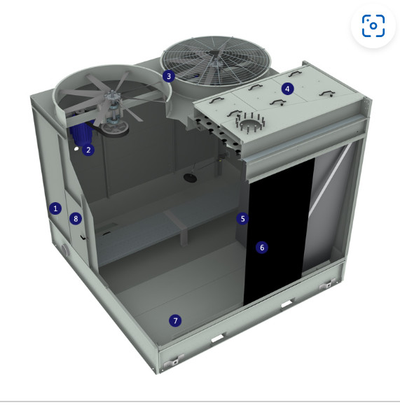 Galvanized Steel Open Cooling Tower 250t Cooling Tower Bac Cooling Tower