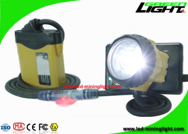 Quality Rechargeable LED Mining Lamp Customized Color With Security Warning Light for sale