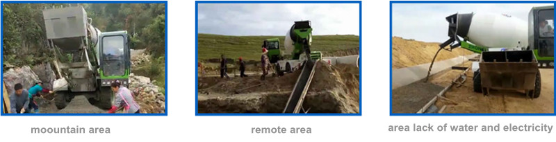 Fast Delivery Concrete Mixer Truck 2 Cubic Concrete Mixer Self Loading Cement Mixer Truck