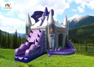 China Purple Dragon Inflatable Jumping Castle With Slide For Birthday wholesale