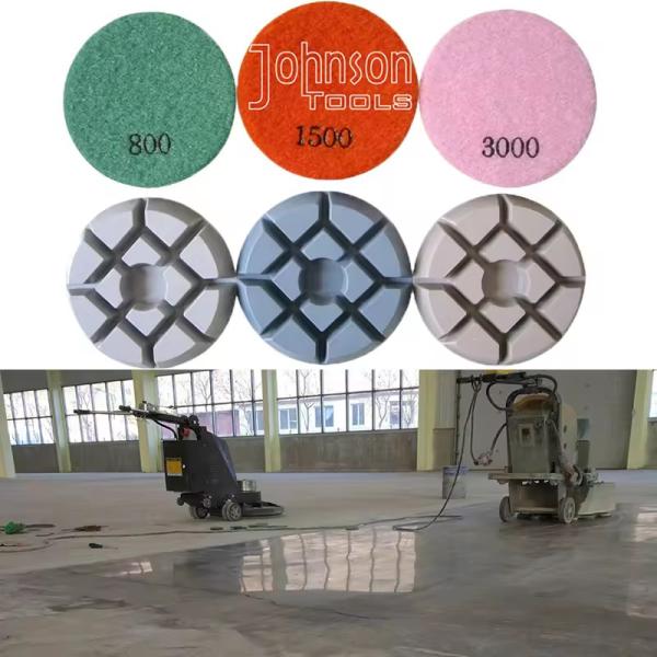 Abrasive Tools 3" Diamond Concrete Polishing Pads Wet Diamond Disc For Polish