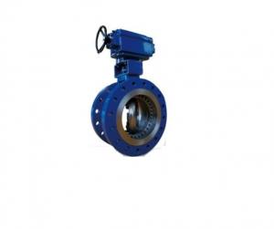 China Graphite Flanged Wafer Butterfly Valve DN80 PN 40 Triple Eccentric Butterfly Valve on sale