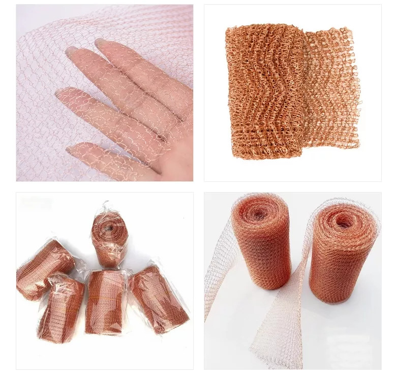 8 15 27 50 110 Mesh Woven Copper Mesh 99.99% Red