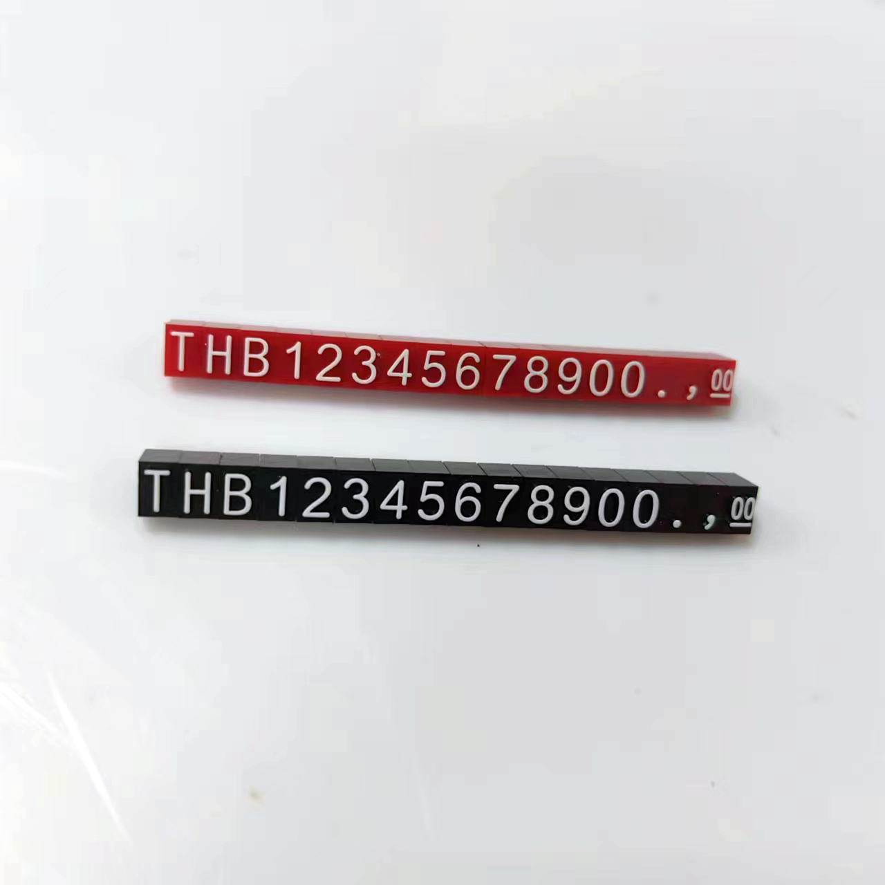 Retail Organizing Solution Customizable Acrylic List Labels for Supermarkets and Malls