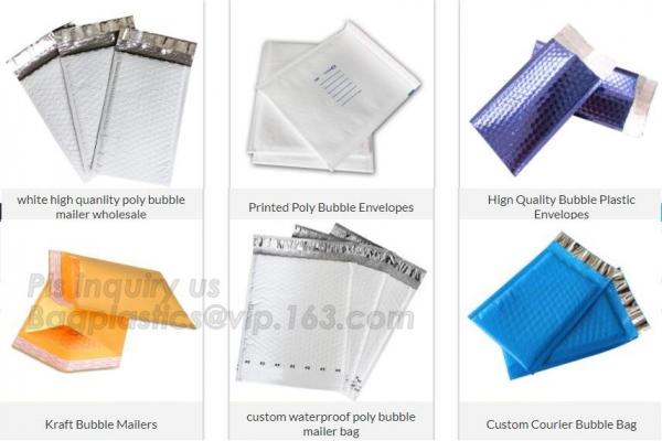Metallic Bubble Mailer, Custom bubble mailer foil bubble mailers holographic padded mailing satchel bubble bag, bagplast