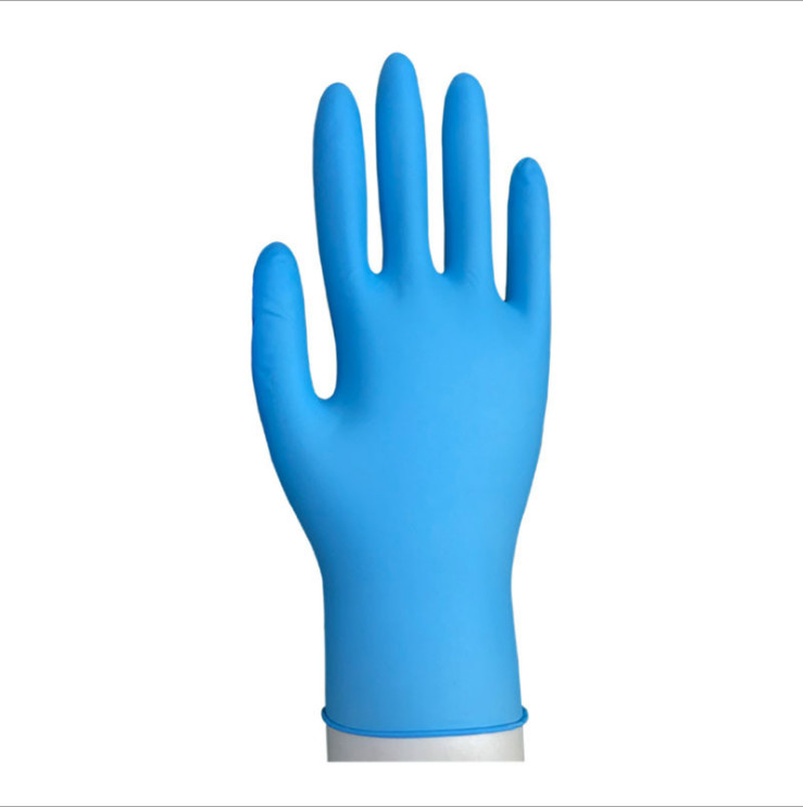 AntiImpact Blue M 7g Disposable Nitrile Gloves Polycotton Knitted Non Medical