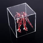 Square Counter Acrylic Display , Case Plastic Stand Clear Storage Box Jars With