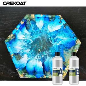 China 2 Part Crystal Clear Resin For Outdoor High End Aesthetics Anti Yellowing wholesale