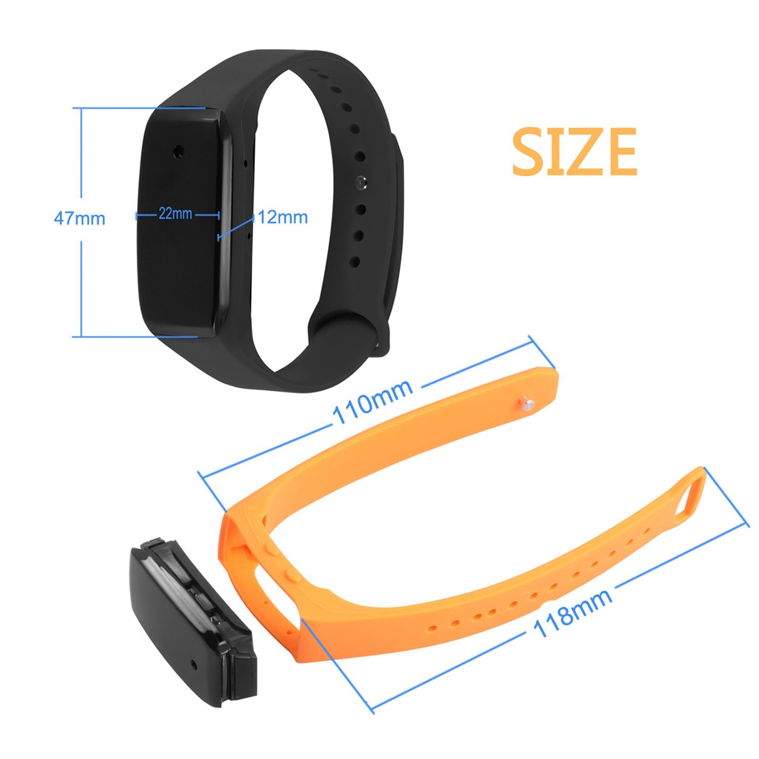 Spy Camera GSmade HD 1080p Hidden Camera 32GB Buckle Bracelet Sports Camera Rechargeable Portable Wristband Surveillance