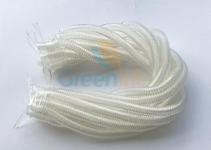 China Clear Retractable Security Cable Stretchy Coiled Lanyard Rope Safety Lines Custom Length wholesale