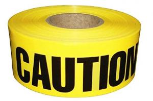 China Yellow Caution Tape Harzard Plastic Barrier Tape 3 Inch X 1000 Feet For Workplace wholesale