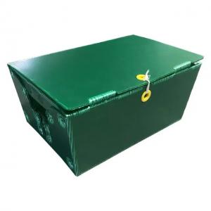 China Polypropylene Postal Mail Tote Corrugated Plastic Boxes Bins Rigid Customized With Handles wholesale