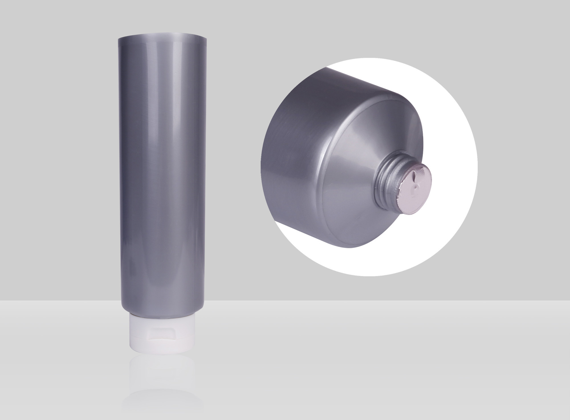 D60mm 200-500ml Custom Cosmetic Tubes Empty Body Lotion Plastic Squeeze Tube With Flip Top