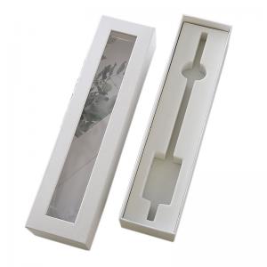 China Cardboard Window Gift Boxes Custom White Box With EVA Foam Insert on sale