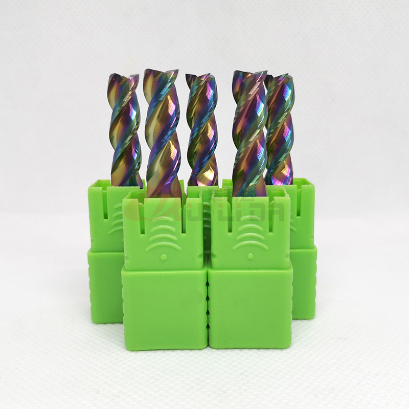 3Fl Carbide End Mills For Aluminum 8mm End Mill Cutting Angle 40 Degree