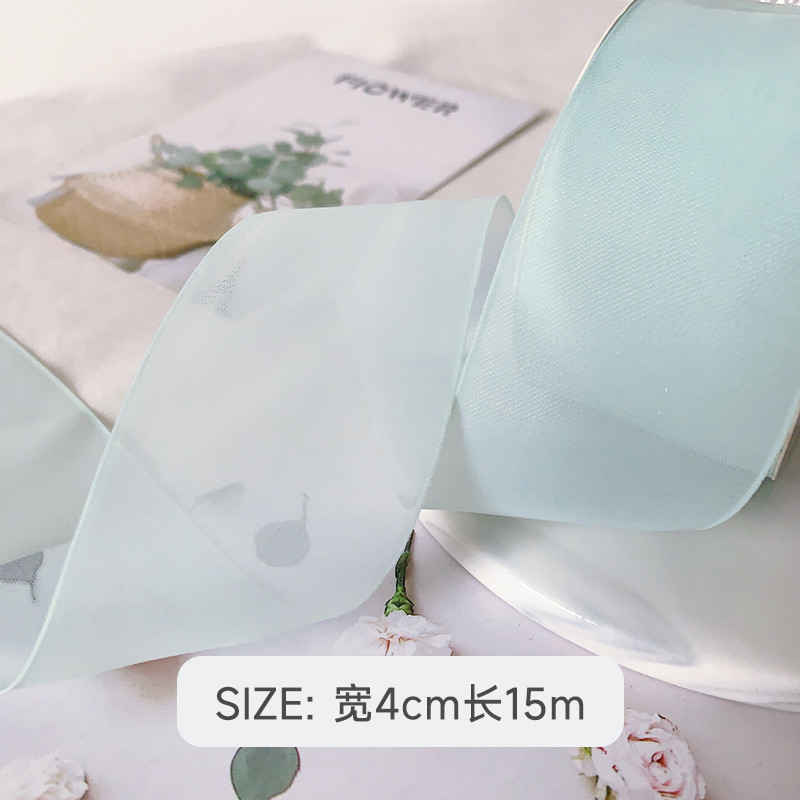 High Density Polyester Organza Ribbon 40mm For Luxury Gift Packing