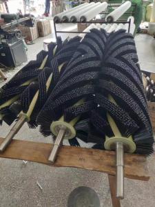 China PP Bristle Black Conveyor Brush Roller on sale