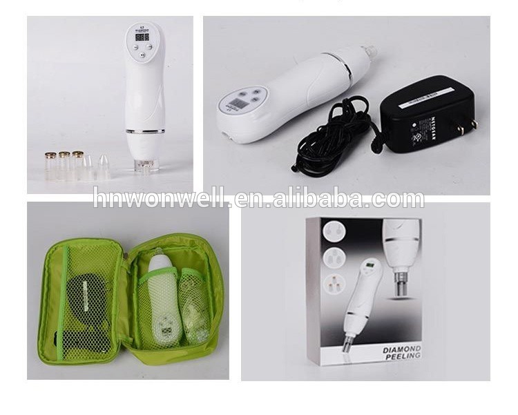 Diamond microdermabrasion machine for removal the aging keratin