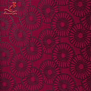 China Fashion Wine Lace Fabric High Quality Red Lace Fabric For Garment wholesale