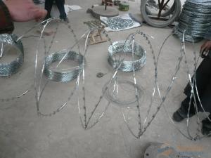 China Concertina Razor Wire / Galvanized Concertina Razor Wire / Hight Security Razor Barbed Wir on sale