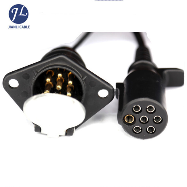 PVC Jacket 10M 7 Pin Truck Rear View Camera System For Video Signal Transmission