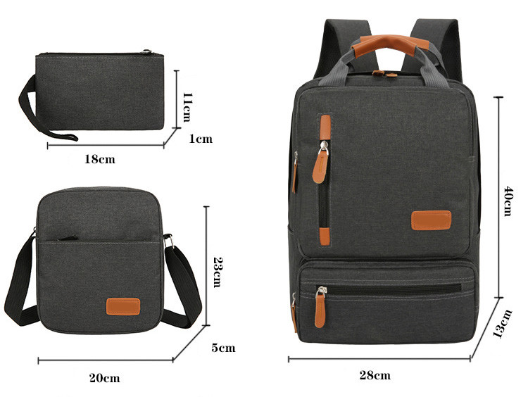 3 In 1 Travel Laptop Backpack BSCI ISO Anti Theft Backpack School