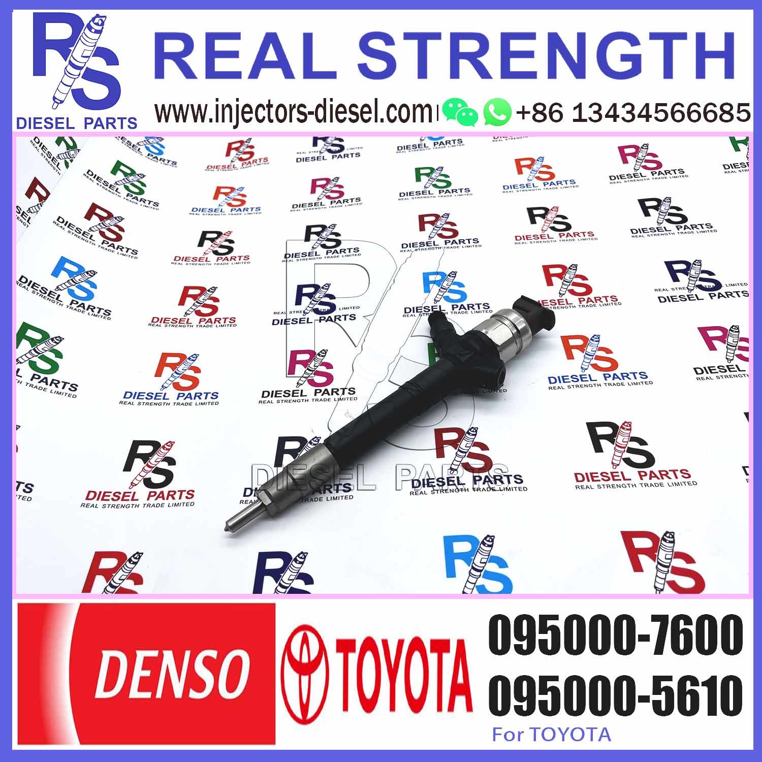 injector nozzle 23670-0R160 095000-7600 injector for Toyota 2AD-FTV Avensis common rail injector 23670-0R160 095000-7600