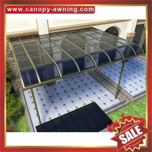 China excellent anti-uv sunshade waterproofing modern glass polycarbonate awning canopy shed for house villa cottage building on sale