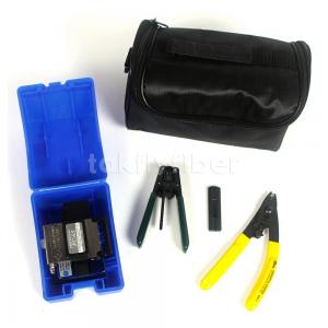 China 4-In-1 FTTH Fiber Optic Tool Kit With Fiber Optic Cleaver Stripper wholesale