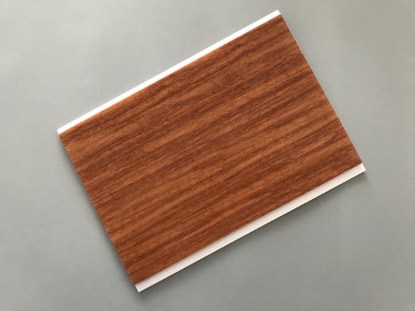 Quality Flat Ceiling Material PVC Wood Panels 200 × 6mm Size Easy Install / Cleaning for sale