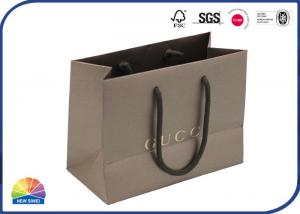China Knot Cotton Handles Paper Shopping Bags For Belt Gift Packaging on sale