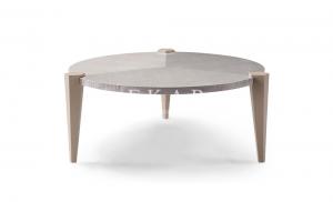 China Contemporary Living Room Table 3 Leg Round Wood Coffee Table W009H2 wholesale