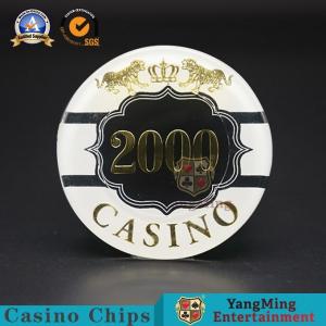 China 3-4.3MM Thinkness Custom Poker Chips Clay Ceramic Nylon Stickers 14g wholesale