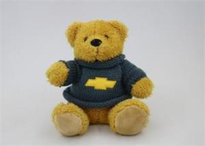 China Stuffed Plush Teddy Bear Toys bear with knitting shirt promotion bear with logo on sale