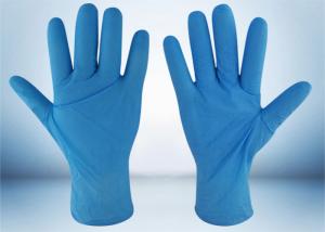 China Powder Free Nitrile Examination Gloves 5 MIL Thickness Good Puncture Resistance wholesale