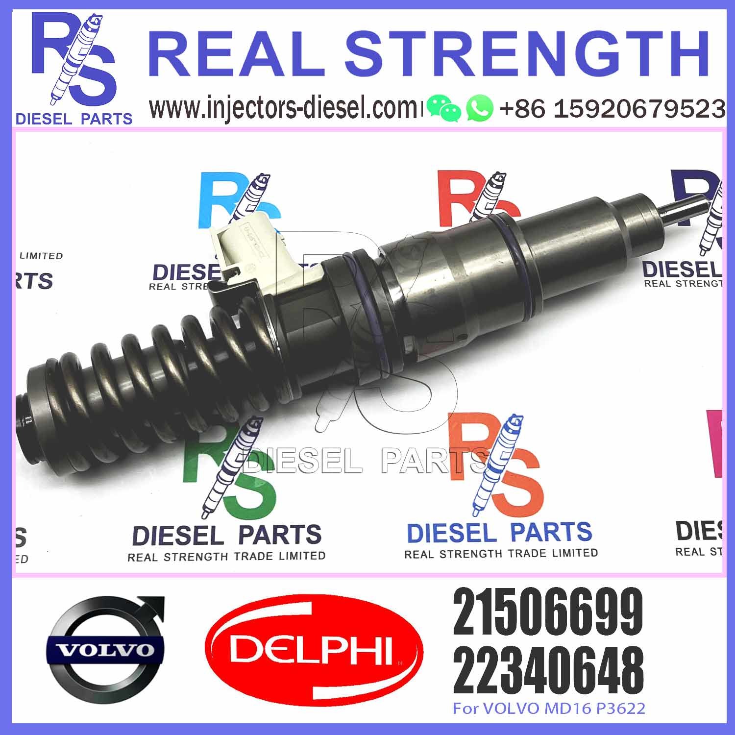 New Diesel Fuel Injector 21569191 for V-O-L-V injector Del-phi 20972225 BEBE4D16001 BEBE4N01001 for D11 21506699 21569191