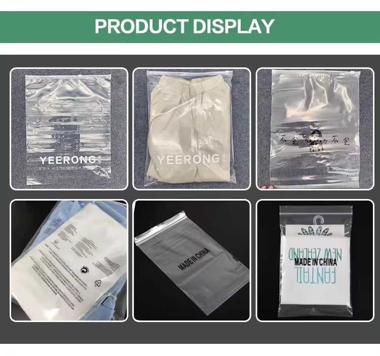 Strong Puncture Resistance Reusable Clear Plastic Bags With Zipper