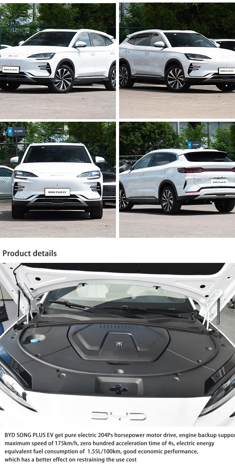 Innovative Fully Electric SUV Luxurious Intelligent SUV EV BYD Song Plus
